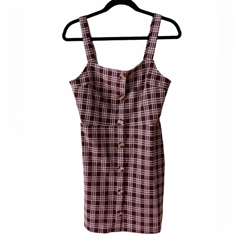 Altar’d state jumper brown plaid large